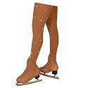 ChloeNoel Figure Skating Tan Over The Boot Tights TB8832