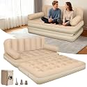 ChlorBlu Small Queen Size Air Sofa Bed Mattress,Blow Up Couch,74"x62"x33''