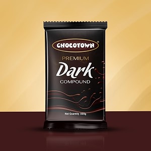 choco town choco compound slab  chocolate bar for making cakes amp cookies - 500g dark 1