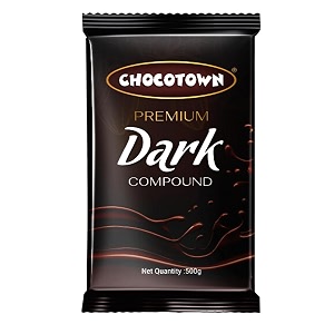 choco nutri town dark late compoundlate bar for making cakes amp cookies - 500g