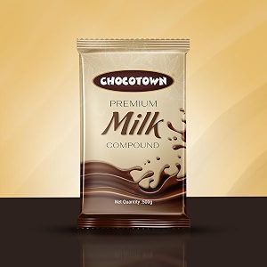 choco nutri town premium milk compound slablate bar for making cakes amp cookies - 500g