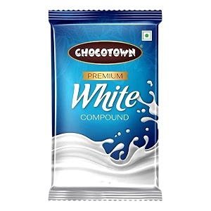 choco nutri town white compound slablate bar for making cakes amp cookies - 500g