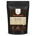 Chocoa Classic Dark: Healthy Hot Chocolate Powder (20-25 Cups)| 65% Premium Cocoa Powder| 50% less sugar| Guilt Free Drinking Chocolate Powder for Milk Mix