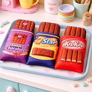 chocolate play set for kids  pretend play food  kitchen role play toy set