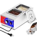 Chocolate Tempering Machine - Commercial Chocolate Melting Machine w/ 9L Capacity and 86-185℉ Temp Control, 1200W Professional Heated Chocolate Melter w/Stainless Steel Body, 110V,2 Tanks