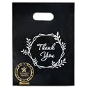 Choice Marts 100 Black Thank You Bags