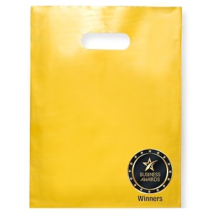 Choice Marts 100 Gold Plastic Bags With