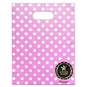 Choice Marts 100 Pink Polka Dot Plastic