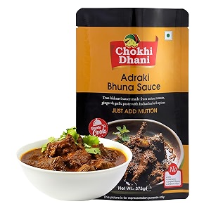 chokhi dhani adraki bhuna sauce  ready to cook gravy  pack of 1 375 grams