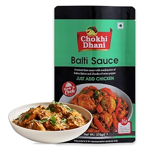 chokhi dhani balti sauce  ready to cook gravy  pack of 1 390 grams