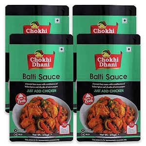chokhi dhani balti sauce  ready to cook gravy  pack of 4 375g each