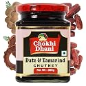 Chokhi Dhani Date and Tamarind Chutney, Sweet and Tangy Condiment for Dipping Chutneys, Indian Home Style Delicious and Ready-To-Eat Fresh Khatti Mithi Imli Khajoor Chatni (Pack of 1, 300g)