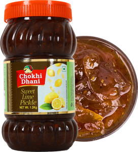 chokhi dhani foods sweet nimbu pickle  traditional lime achar  sweet  tangy flavour lime pickle 12 kg
