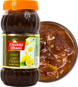 chokhi dhani foods sweet lime pickle  traditional nimbu achar  sweet  tangy flavour lime pickle 600 g