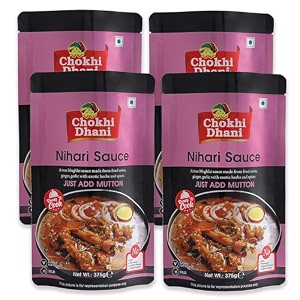chokhi dhani nihari sauce  ready to cook gravy  pack of 4 375g each
