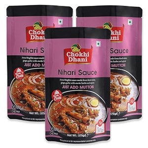 chokhi dhani nihari sauce  ready to cook gravy  pack of 3 375g each