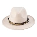 Chokore Pinched Fedora Hat with PU Leather Belt (Black)