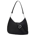 CHOLISS Small Crescent Shoulder Bag for Women - 2-in-1 Nylon Crossbody Bag, Trendy Everyday Bag with Adjustable Straps