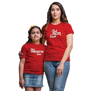 Mom Daughter Combo T-Shirts Best Mom Ever
