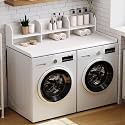 ChooChoo Washer Dryer Countertop, Adjustable Shelf, 2-Tier