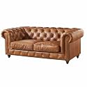 Modern &amp; Classic Leatherette Chesterfield Sofa Set/for Living Room (2 Seater)