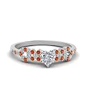 Choose Your Gemstone Beautiful XO Design Diamond CZ Ring 925 Sterling Silver Heart Shape Side Stone Engagement Rings Lightweight Office Wear Everyday Gift Jewelry US Size 4 to 12