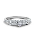 Choose Your Gemstone Beautiful XO Design Diamond CZ Ring 925 Sterling Silver Heart Shape Side Stone Engagement Rings Lightweight Office Wear Everyday Gift Jewelry US Size 4 to 12