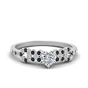 Choose Your Gemstone Beautiful XO Design Diamond CZ Ring 925 Sterling Silver Heart Shape Side Stone Engagement Rings Lightweight Office Wear Everyday Gift Jewelry US Size 4 to 12