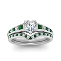 Choose Your Gemstone Graduated Channel Setting Diamond CZ Wedding Sterling Silver Heart Shape Wedding Engagement Birthstone Stackable Ring Size US 4 to 12