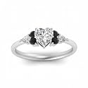 Choose Your Gemstone Graduated Channel Setting Diamond CZ Wedding Sterling Silver Heart Shape Wedding Engagement Birthstone Stackable Ring Size US 4 to 12