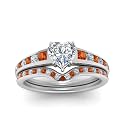 Choose Your Gemstone Graduated Channel Setting Diamond CZ Wedding Sterling Silver Heart Shape Wedding Engagement Birthstone Stackable Ring Size US 4 to 12