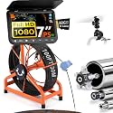 [ChoosePRO®] HD1080P Sewer Camera 7'' w/1s Twist-Unlock System, DVR-32GB, 0.64'' Thicker Reel, 5000mAh 100FT Marked Cable, Plumbing Pipe Inspection Camera for Drain & Sewer Inspection