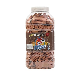 choostix biskies with real mutton dry dog treat 1 kg jar