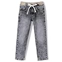 Chopper Club Boys (6-15 Yrs) Jeans with Inner Elastic &amp; Drawstrings in Stretchable 3x1 Denim Fabric Slim Fit with Tearing