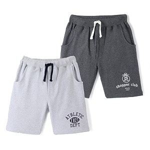 chopper club boys shorts in a pack of 2 fleece shorts regular fit