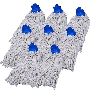 round mop cotton refill 250 gms mop blue pack of 8
