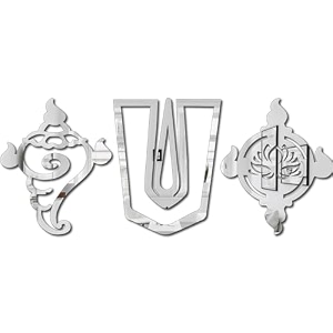 shanku chakra namah mirror stickers for wall mirror wall decor sticker acrylic stickers wall stickers for hall room bedroom kitchen silver pack of 1