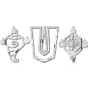 Shanku Chakra Namah Mirror Stickers for Wall, Mirror Wall Decor Sticker, Acrylic Stickers, Wall Stickers for Hall Room, Bedroom Silver (Pack 2).