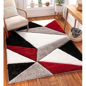hand woven shaggy rectangular carpet for hall with 2 inch pile height 2x4 feet multi color  rug for living room  galicha for hall  room mats for floor bedroom 60x120 cm
