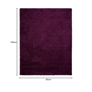 hand woven shaggy rectangular carpet for hall with 2 inch pile height 2x4 feet purple  rug for living room amp bedroom  galicha for hall  room mats for floor bedroom 60x120 cm