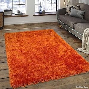 hand woven shaggy carpet with 2 inch pile height for living room bedroom carpet micro and polyster size 2x6 feetrust color60cmx180cm
