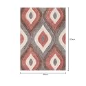 Hand Woven Shaggy Rectangular Carpet for Hall with 2 Inch Pile Height (2x4 Feet, Multi Color) | Rug for Living Room | Galicha for Hall | Room Mats for Floor Bedroom (60x120 CM)