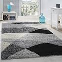 Hand Woven Shaggy Carpet with 2 Inch Pile Height for Living Room, Bedroom Carpet Micro and Polyster Size 4x6 Feet, Multi Color a9 (120CMx180CM)