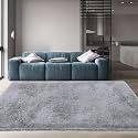 Hand Woven Shaggy Rectangular Carpet for Hall with 2 Inch Pile Height (4x6 Feet, Grey) | Rug for Living Room &amp; Bedroom | Galicha for Hall | Room Mats for Floor Bedroom (120x180 CM)