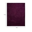 Hand Woven Shaggy Rectangular Carpet for Hall with 2 Inch Pile Height (3x5 Feet, Purple) | Rug for Living Room &amp; Bedroom | Galicha for Hall | Room Mats for Floor Bedroom (90x150 CM)