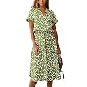 Chouyatou Women39s Summer Boho Polka Dot Print