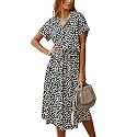 Chouyatou Women39s Summer Boho Polka Dot Print