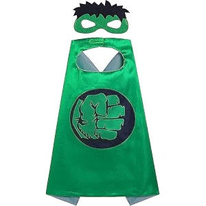 Hulk cape for kids and mask superhero