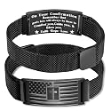 Christian Flag Cross Bible Verse Bracelets for Men Boys Religious Bracelet