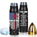 Christian Gifts for Men, Man of God Tumbler with American Flag Cross Design, Religious Faith Gift for Dad Husband Son Brother, Birthday Christmas